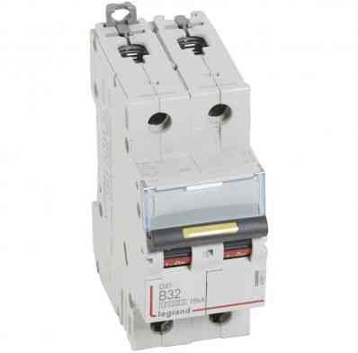 Disjoncteur DX³ 10000-16kA - 2P 230V~ à 400V~ - 32A - courbe B - 2 modules