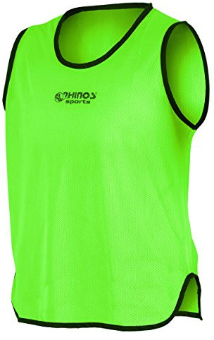 RHINOS sports Premium Trainingsleibchen | Größe M | Grün | Markierungshemd für Sport, Fußball, Handball | Für Erwachsene