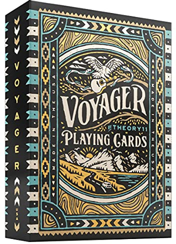 Theory 11 Playing Cards Voyager, Hellbraun/Schwarz