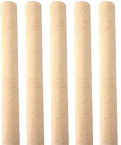 Newman and Cole Wooden Broom Handle Stick Wood Broomstick/Wooden Pole for Floor Mop Handle Brush Broom - 4ft (120cm) x 1 1/8 (28-29mm) Handles - Pack of 5