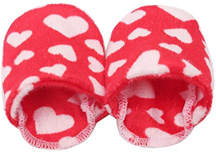 Aeromdale Chaussures de poupée d'hiver pantoufles décontractées chaussures Fit 43 cm 18 pouces poupée américaine filles poupées nouveau-né bébé accessoires jouets - # J - 1 paire