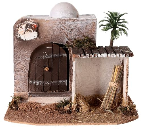 Holyart Casa con capanno presepe Stile Arabo 15x20x15