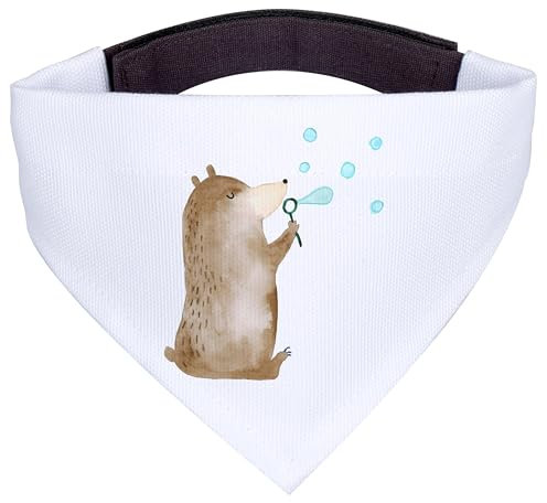 Mr. & Mrs. Panda Hundehalstuch L Bär Seifenblasen - Geschenk, Bandana, Halstuch Hund, Hundetuch, Teddy, Für Hunde, Lustig Sein Glücklich Traurig Happy