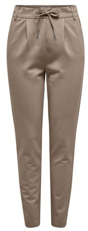 ONLY Onlpoptrash Life Easy col Pant Pnt Noos Pantaloni, Fossile, XS / 30L Donna