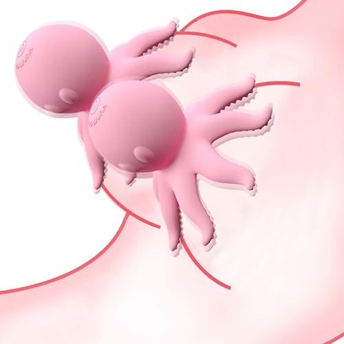 LYAMais Oktopus Electric Breast Clitoris Nippel Stimulation mit 10 Vibrationsmodi Vibration für Frauen Nippelsauger Brustwarzen Brustmassage Stimulation weibliche Sexspielzeuge（ein Paar Vibrationen）