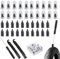 Vakuum Reifen Reparatur Nagel, Reifenreparatur, 40 Stück Reifen Reparatur Nagel, Reifenreparatur Gumminägel, Gummi Nagel Reifen Reparatur Nägel, Reifenreparaturnagel, für Auto Motorrad Fahrrad