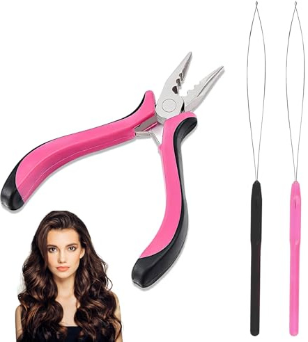 Professional Hair Extension Pliers Kit - Mini Removal Tool for Females