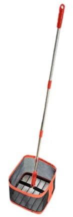 F Fityle Récupérateur de Balles de Tennis de Table, Ramasseur de Balles, Tige Télescopique Réglable, Cueilleurs de Fruits, Ramasseur de Balles, Conteneur de Ra, Orange