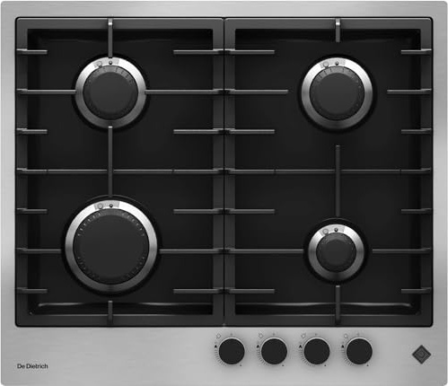 De Dietrich DPE4620XF, Cuisinière à gaz Platinum, Inox/black