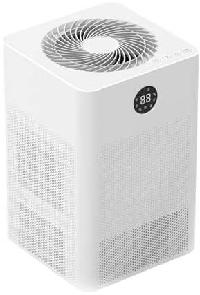 DINZAN HD022 Rotary Dehumidifier for Bedroom Ultra Quiet Small Portable Air Purifier with Dehumidifiers for Basement Home Bathroom RV Dehumidifiers with Washable Filter Humidity Display Timer Mode