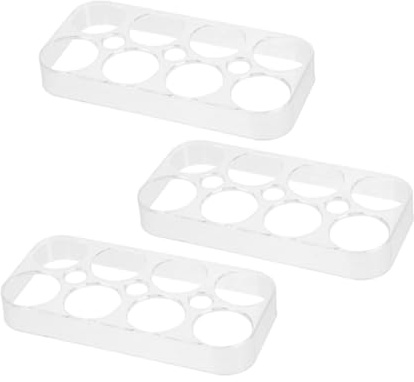 EPIGEIST 4pièces Porte-œufs Pour Réfrigérateur Avec Compartiments Plateau De Rangement Transparent Empilable Pour Cuisine Et Stockage Œufs