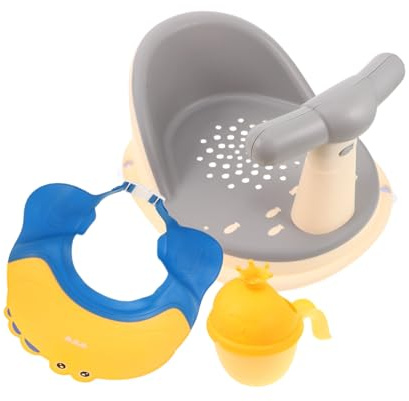 Toddmomy Siège de Bain pour Garçon Fille Siège Réglable et Antidérapant Nés et Jeunes Garçon Fille Support Surélevé pour Bain Sécurisé