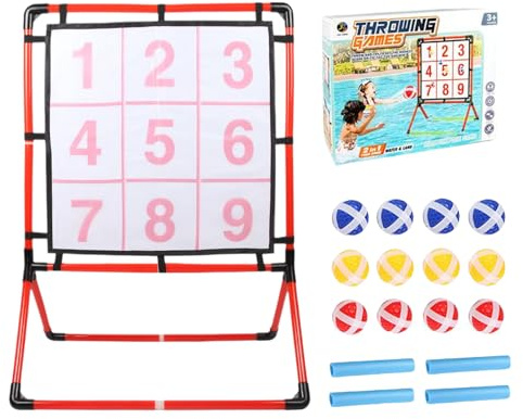 Ball Wurfspiel | Outdoor Ballwurf Zielspiel | Lernspielzeug Interaktiv Für Haus Spielplatz Garten Karneval Draußen Drinnen Kinder Erwachsene Familienspiel