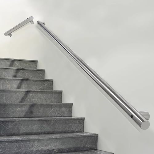 Staircase il - Non-Slip Grab Bar for Indoor/Outdoor Use Wrought Iron Wall-Mounted Railing 100cm Safety Support Rod for Loft Stairs and Bathroom