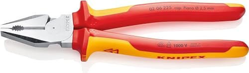 KNIPEX Kraftkombinationstång förkromad Isolerat, 02 06 225