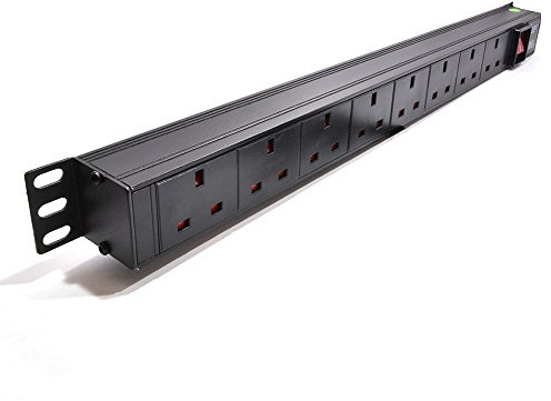 Dynamode 8 Way vertical 13A Switched Power Distribution Unit (PDU) For Server Cabinets And Data Centers 1.8M Cable