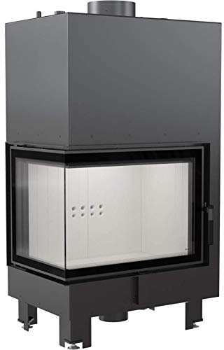 KRATKI Kamineinsatz links Kaminkasette wasserführend MBZ 13 2.BimSchV 15a B-Vg