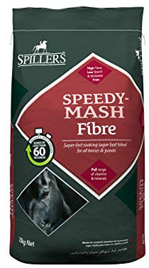 SPILLERS Speedy-Mash Fibre Horse Feed 20kg - Fast Fibre Horse Food for all Horses and Ponies including Senior - Whole Cereal and Molasses Free Recovery Mash Horse Feed