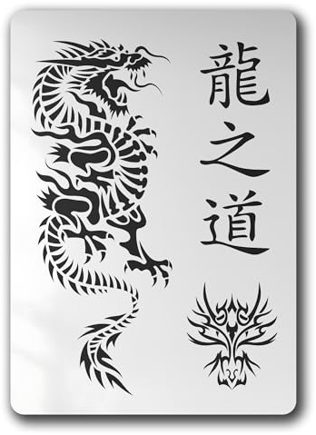 Schablone Kanji Weg des Drachen China Dragon - BT05