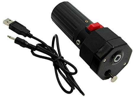 Fenteer Grillmotor Camping BBQ Zubehör mit USB Ladekabel für Grillspieße, 14,5 × 6,3 × 6,3 cm