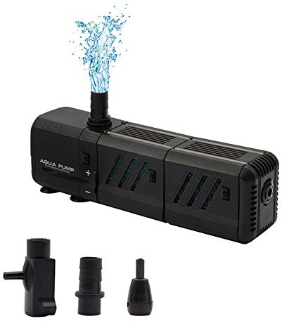 MQ 210GPH Submersible Water Pump (800L/H, 8W) with Filters and Water Nozzles, Ultra Quiet for Aquarium, Fish Tank, Pond, Fountain, Hydroponics