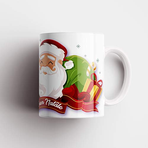 MP CREATIVE SRL Weihnachtstasse (Frohe Weihnachten mit Weihnachtsmann)