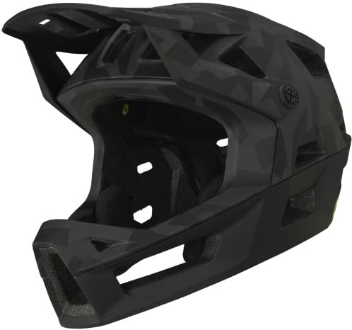IXS Trigger Ff MIPS Integralhelm MTB/E-Bike/BMX, Camo Black, Taille ML (58-62cm)