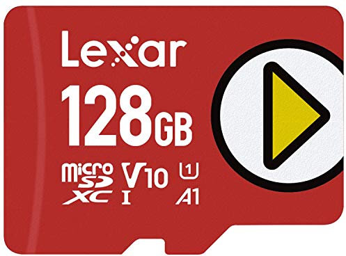Lexar PLAY Micro SD 128 GB, Scheda microSDXC UHS-I, Lettura Fino a 160MB/s, U1/V10/A1/C10 Scheda TF Compatibile con Nintendo Switch/Dispositivi di Gioco Portatili/Smartphone/Tablet (LMSPLAY128G-BNNAG)