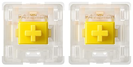 Gateron Milky Yellow Pro V2 Switches, vorgeschmiert, linear, 5-polig, für alle mechanischen MX Tastaturen (108 Stück)