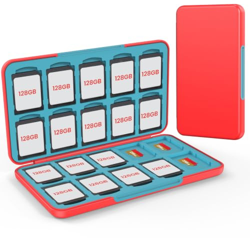 HEIYING SD Card Holder with 40 Precise Slots for SDXC SDHC Micro SD Cards | Portable SD Card Case, Hard ABS Shell with Soft Silicone Lining, Precise Card Slots,Magnetic Closure for Neat Storage