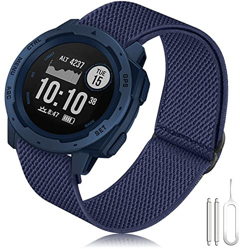 TOPsic Instinct armband, 22 mm nylonarmband elastisk ultra lätt ersättning sporttillbehör armband för Instinct 2/Instinct Esports/Instinct Solar Smart Watch