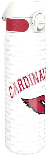 Ion8 NFL Arizona Cardinals Acciaio Leggera, 600ml/20oz, Non Isolata, A Tenuta Stagna, Facile Da Aprire, Chiusura Sicura, Lavabile In Lavastoviglie, Coperchio A Scatto, Adatta Ai Portabicchieri