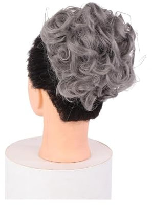 Postiche de chignon désordonné court désordonné plat peignes à cheveux pince en queue de cheval chouchou chignon chignon extension postiches synthétiques chignons plateau de cheveux queue de cheval