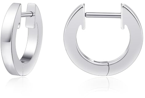 Limerencia Titan Creolen, 10 mm Hypoallergene Nickelfreie G23 Medizinische Creolen Ohrringe für Damen