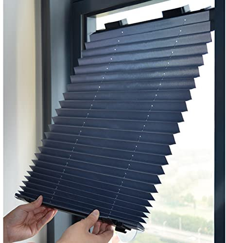 Agashi Verdunkelungsrollo, Saugnapf-Rollo, Einziehbarer Balkon-Sonnenschutz Ohne Bohren, Fenstervorhänge, Sichtschutz-/Sonnenschutzrollos/80 * 180Cm/31.5 * 71In