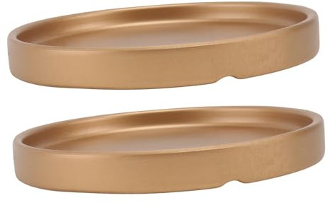 OFFSCH Unterschale Für Blumentopf Keramik-unterteller Runde Form 15 X 15 cm Zum Schutz Von Oberflächen Vor Überschüssigem Wasser Und Erde