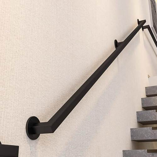 Whnoorher Handläufe für Treppengeländer, Haltegriff für den Außenbereich, rutschfeste Stützstange für Badezimmerkorridor zu Hause, 1 m 1,5 m 2 m 2,5 m 3 m Treppengeländer aus Metall(100cm)