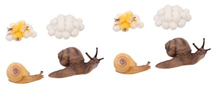 BESTonZON 2sätze Lebenszyklus-Statue Schnecke Tier Spielzeug Pädagogisch Kindergeschenk Dekoration Desktop