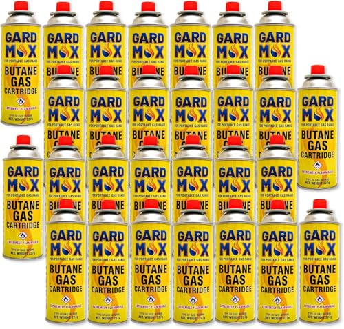 New 28 BUTANE GAS BOTTLES CANISTERS FOR PORTABLE STOVES TORCHES COOKERS GRILL HEATERS CHEF WAND 227g Cans
