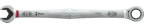 Wera 6007 Llave carraca combinada de boca y anillo Joker SB, versión larga, 17 x 304.5 mm