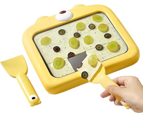 Instant Freezing Rolled Ice Cream Maker Cold Plate, Non Electric Yoghurt Ice Cream Pan For Kids Adults Family Gatherings Parties Dessert Making Fun Kitchen Tool