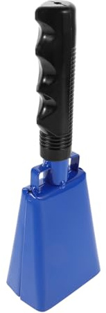 Gatuida Kuhglocke Mit Griff Aus Metall Langlebig Laut Für Sportveranstaltungen Fußballspiele Party Bauerhof Handliche Tröte Mit Pvc Griff Robust Für Anfeuern Und Stimmung