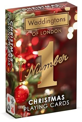 Waddingtons Number 1 Playing Card Game, Christmas Waddingtons Number One, Great Travel Companion, Gifts and Toys for Boys, Girls and Adults