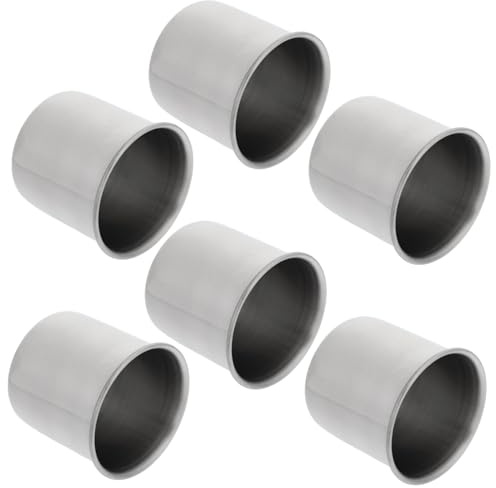 HOLIDYOYO 6 Pezzi Tazza Medicinale in Acciaio Inossidabile Strumento Tazza Del Campione Tazze Misurazione Misurino Per Bilancia Acciaio Inossidabile 304