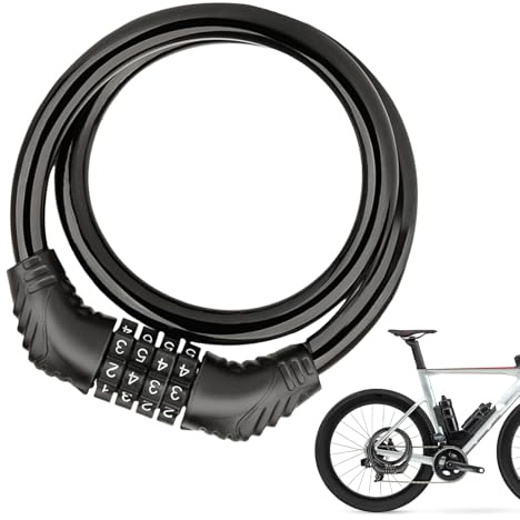Candado Para Bicicleta Con Combinación - Resistente Antirrobo con Combinación - Accesorios Para Ciclismo Urbano Montaña Juvenil Adulto Patineta