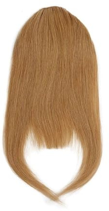 Haarclip auf Echthaar Fake Clip In Extension Echthaar Pony Falsches Haarteil Hair Extensions for Daily Wear(Honey Blonde)