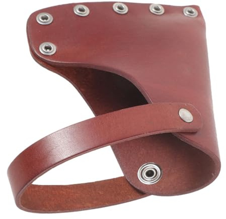 FIXOSHEE Leather Axe Protector Sheath Rivet-reinforced Cover for Outdoor Camping and Lumberjack Tools Portable Leather Tool Cover for Easy Carry and Strong Protection
