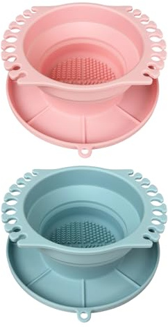 per la pulizia dei pennelli da pittura, pieghevole, in silicone, anti-fuoriuscita, per artisti, pittori, bambini, adulti, adolescenti, casa, classe, studio, viaggi