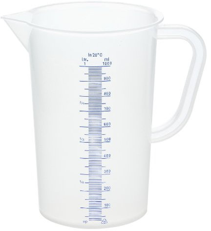GRÄWE Messbecher 1 Liter aus Kunststoff mit Skala