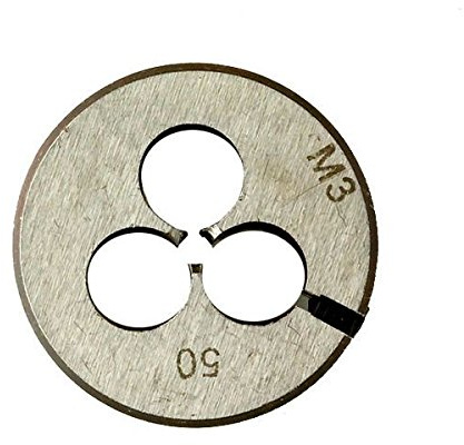 Timoly 1100012030050 Schneideisen aus verchromtem Stahl, Käfig 25,4 mm Ø M350 metrisch